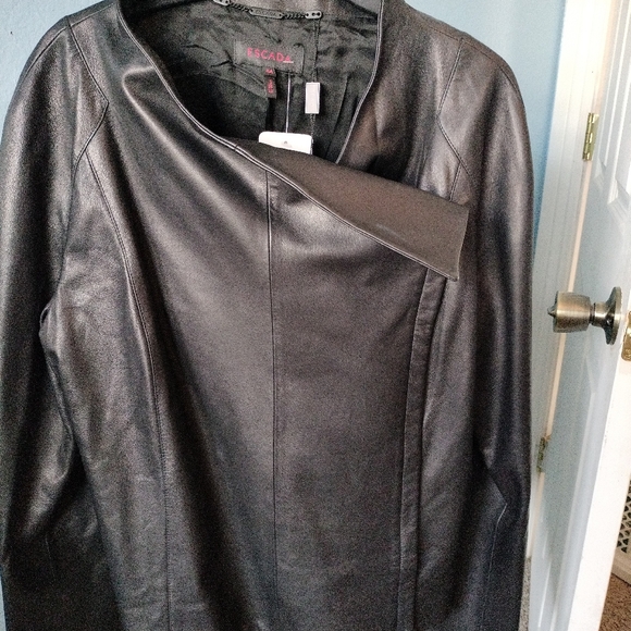 Escada Lambskin Leather Jacket